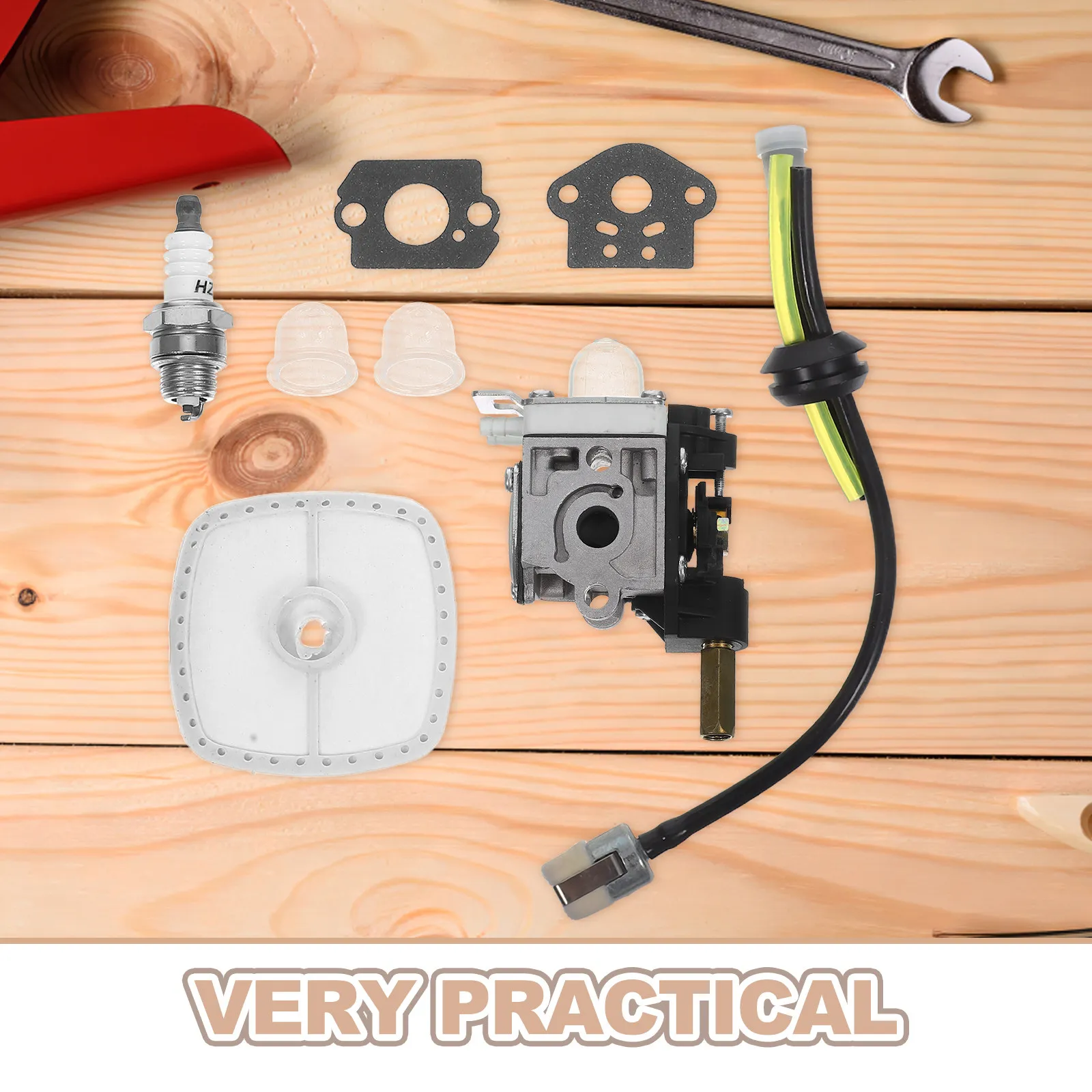 Lawn Mower Carburetor Air Fuel Filter Kit Engine Replacement Parts for Improved Performance