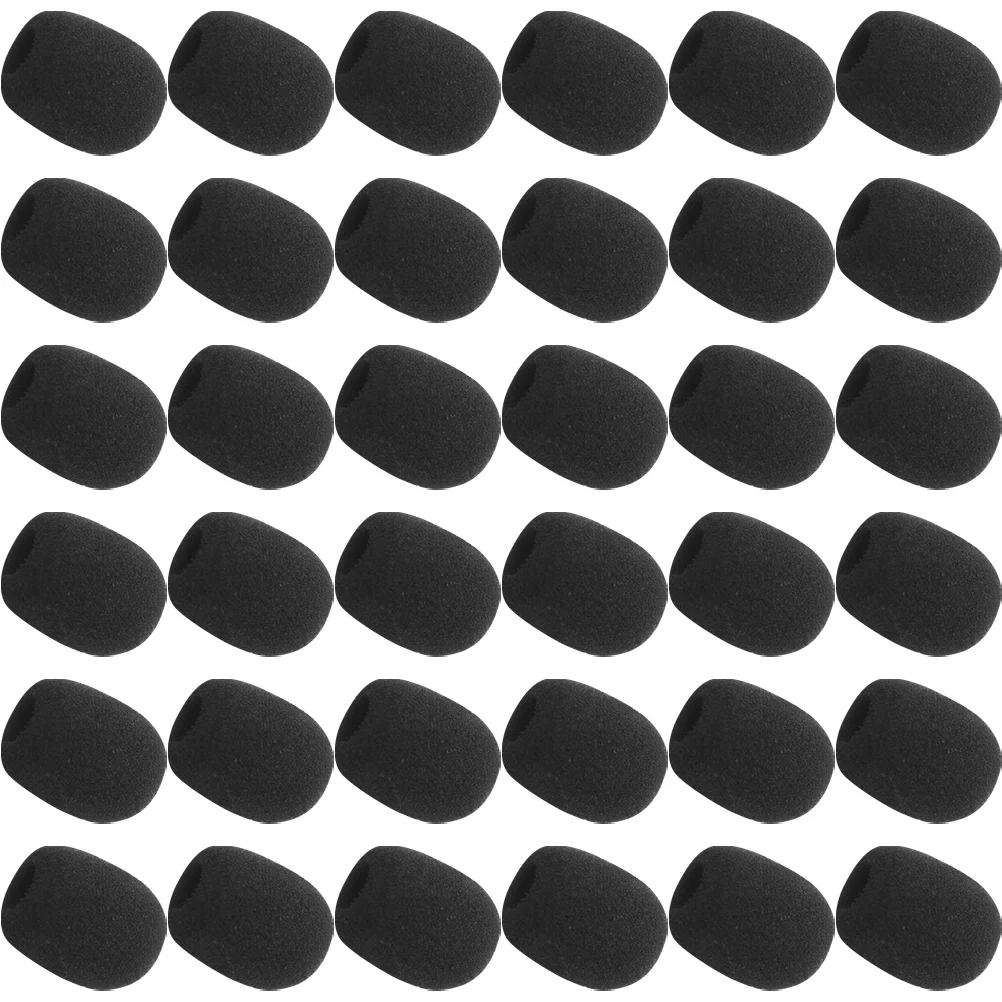 

50 Pcs Megaphone Sponge Cover Microphone Windscreen Pop Filter for Headwear Microphones Sleeve Screens Covers