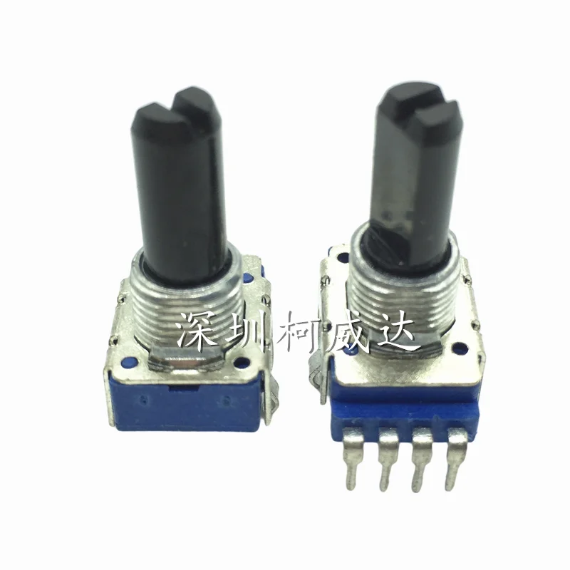 1pcs RK11 potentiometer, single 4-pin，The shaft is 18 mm long，Mixing console volume amplifier