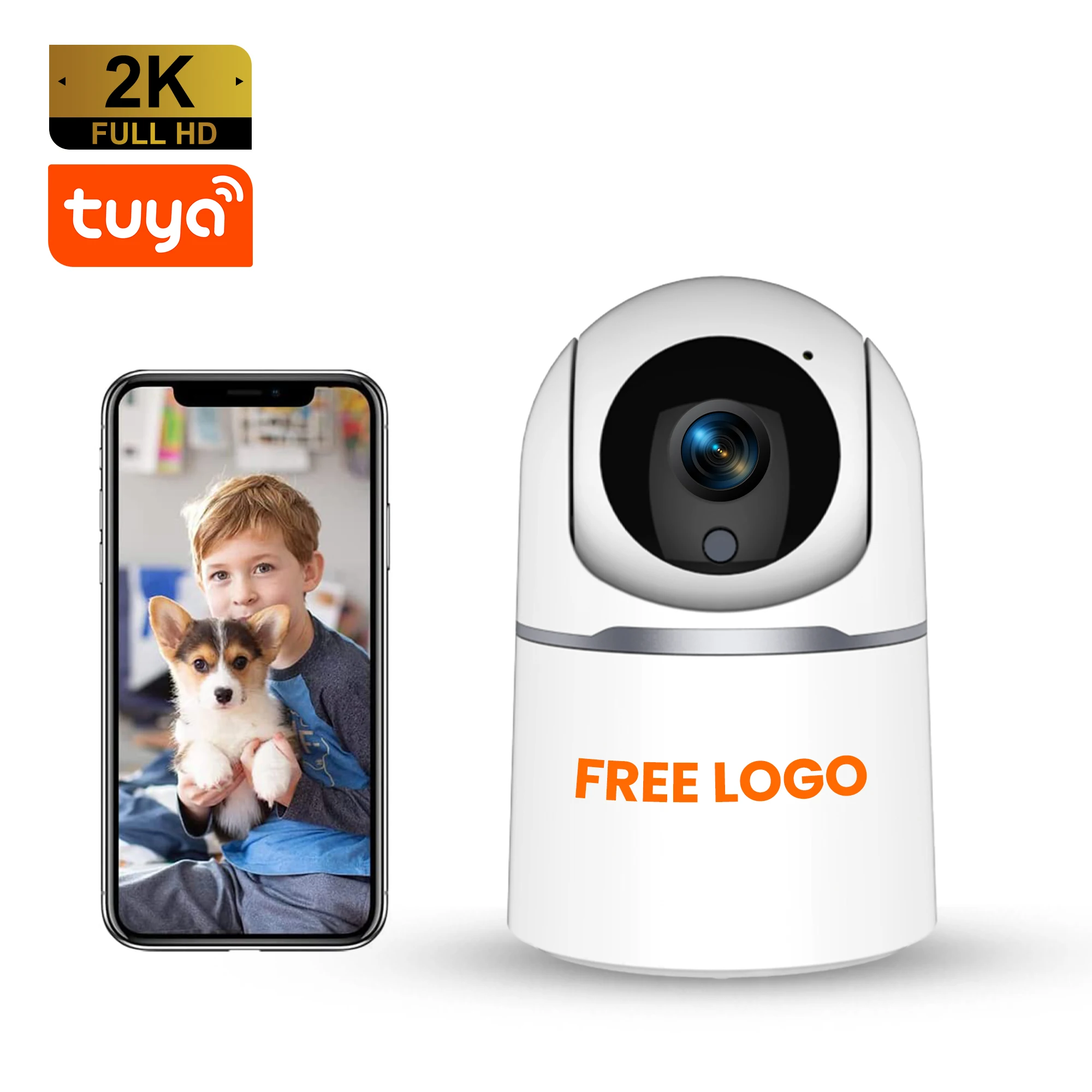 Tuya 4MP PTZ Video Baby Monitor 2K Wifi Pet Camera Night Vision Smart IP Home Wireless Surveillance Camera Smart Tracking