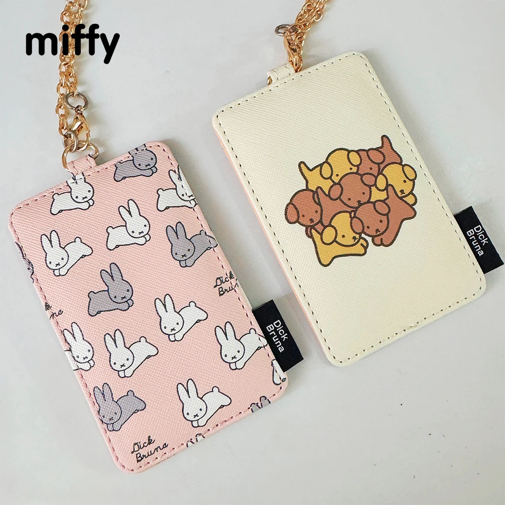 Kawaii Miffy Cartoon Card Sleeve Cute Bank Card ID Work Card Pack Gift Toy