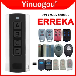 ERREKA IRIS ROLLER SOL LIRA VEGA ROLLER 433 868 Remote Control Garage Door Opener 433.92MHz 868MHz Gate Control Transmitter Key