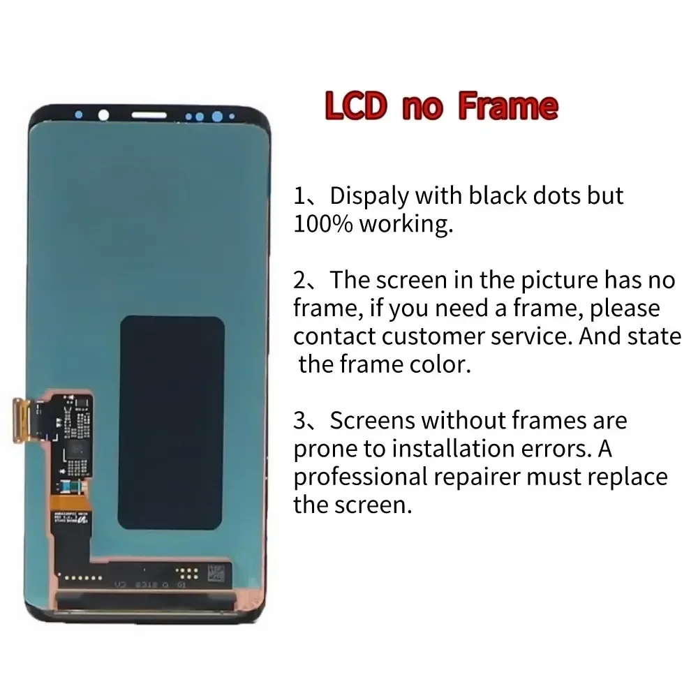 Super AMOLED LCD For Samsung S9 plus G965 G965F LCD For Samsung S9 plus Display LCD Touch Screen Digitizer Assembly