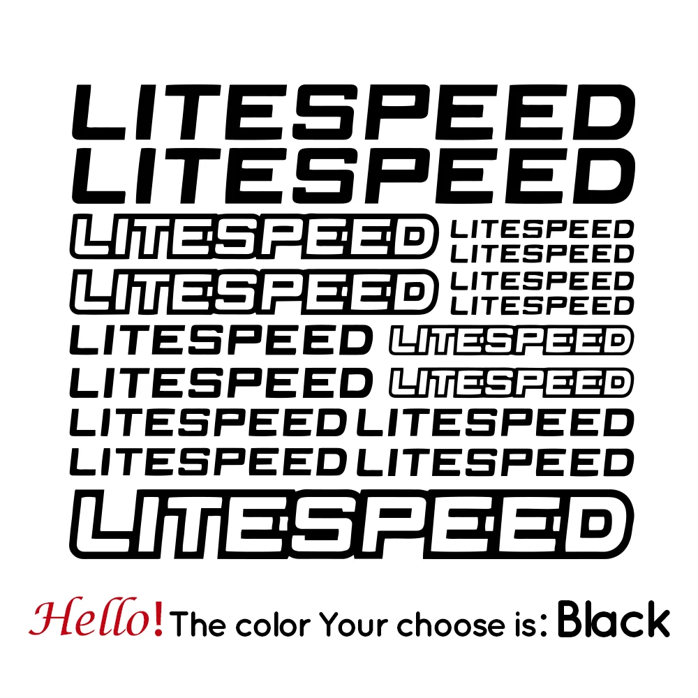 

For LITESPEED Bike Vinyl Decal Stickers Sheet Frame Cycles Cycling Bicycle Body Car Styling Decorative Decal Sticker Kit 31*26cm