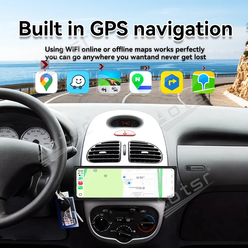 14.9 Inch Android Car Multimedia Automotive For Peugeot 206 2002~2010 Carplay Auto GPS Navigation Car Radio Stereo Head Unit