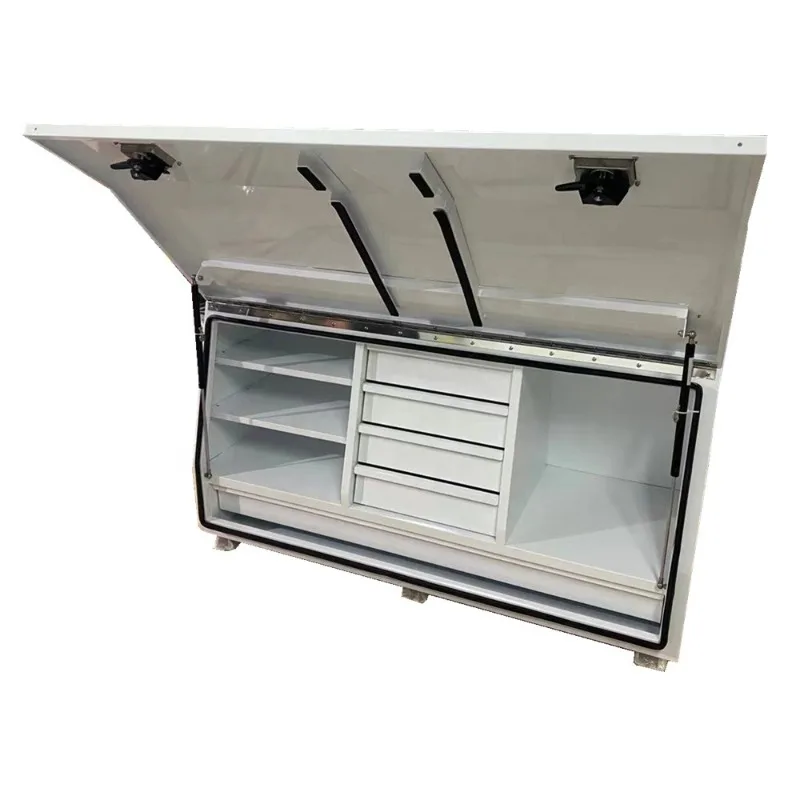 Waterproof steel with powder coated  truck tool box with drawers