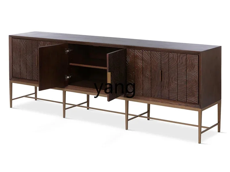

YHM solid wood entrance cabinet modern simple light luxury