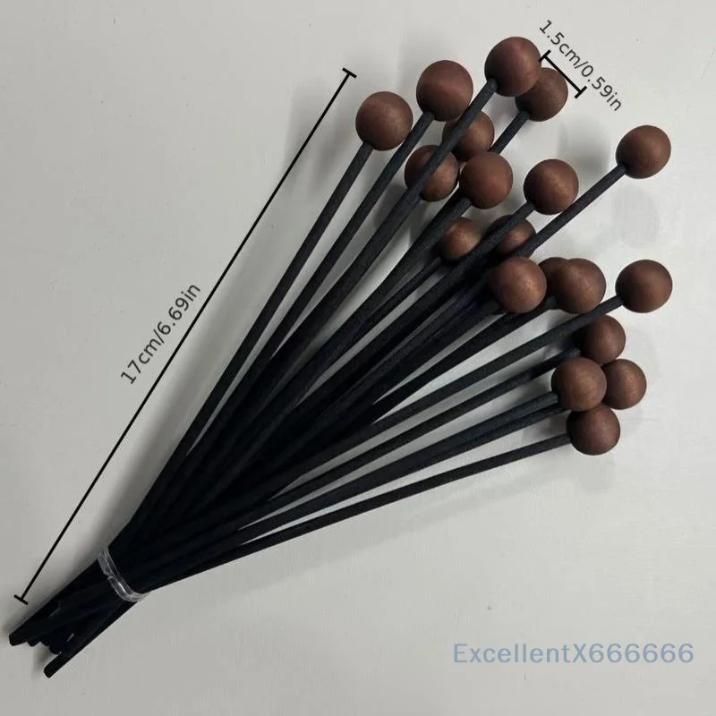 Premium Natural Fiber Aromatherapy Reed Diffuser Replacement Sticks 10Pcs Refill for Home Bedroom Decor