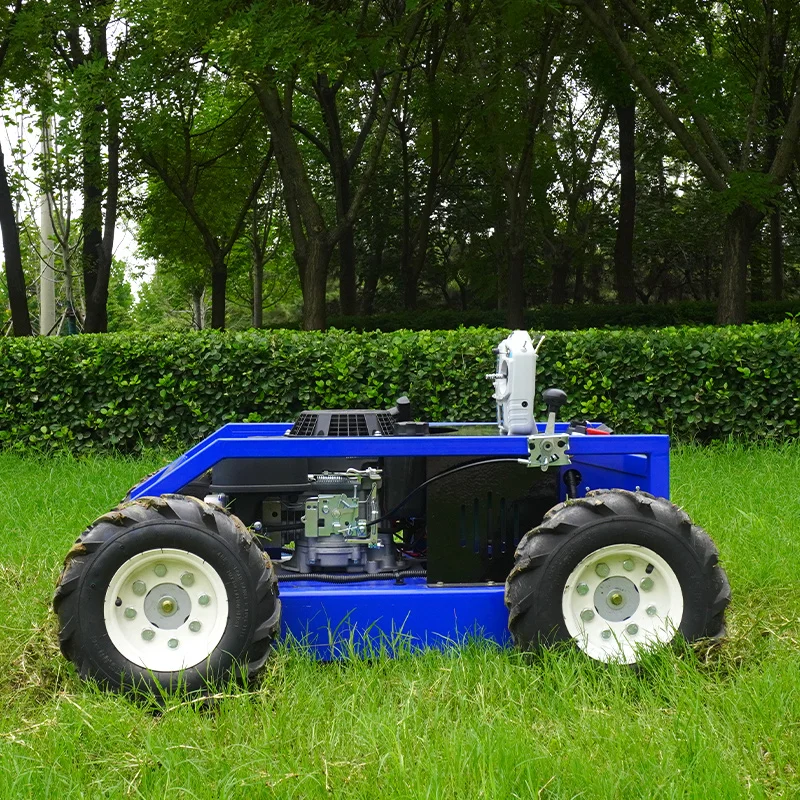 تخصيص الذكية الكهربائية 4-السكتة الدماغية روبوت جزازة العشب التحكم عن بعد اللاسلكي ذاتية الدفع مع ميزة العمل التلقائي