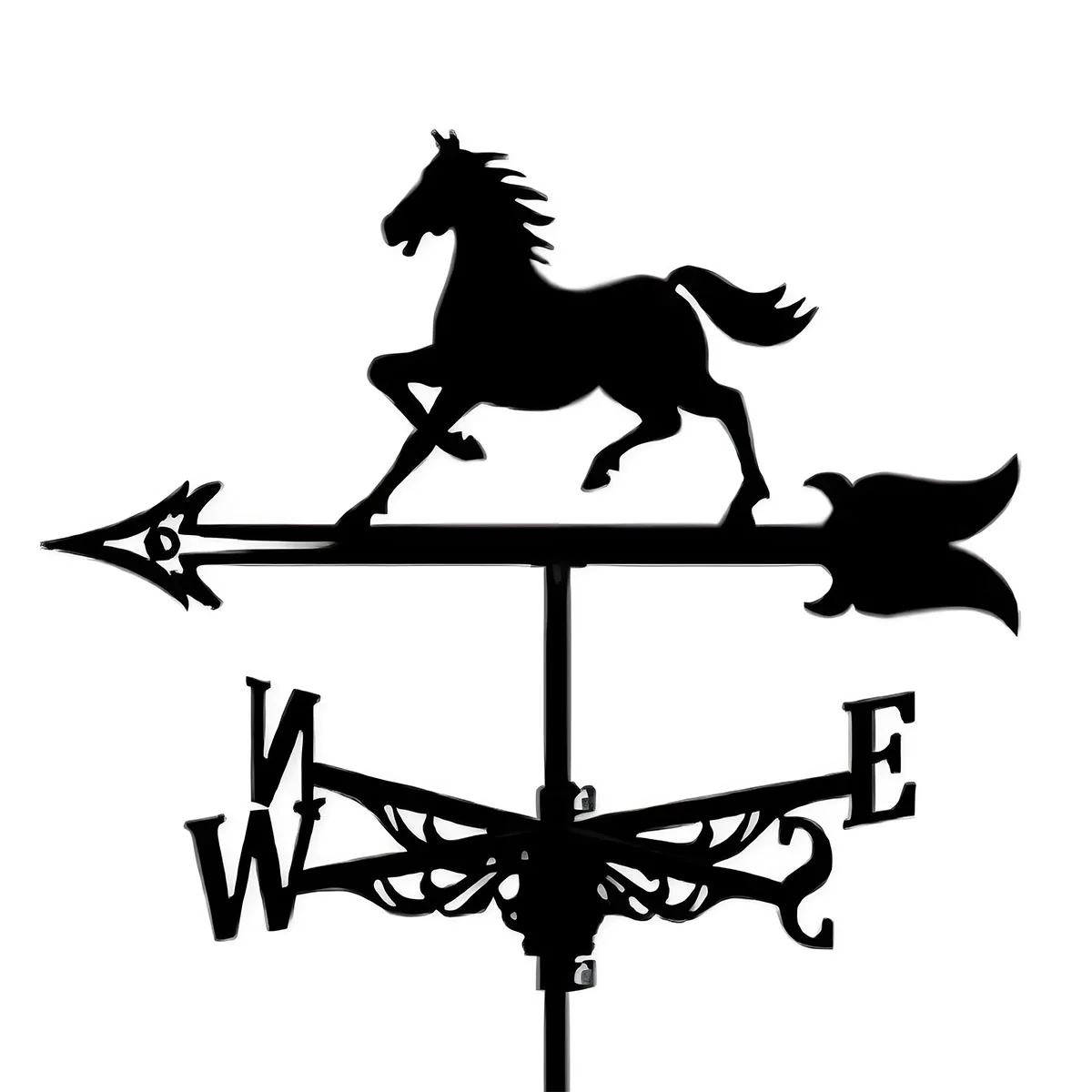 

Weathervane Courtyard Decoration, Metal Weather Vane Roof Mount, Outdoor Wind Vane Wind Direction Indicators for Farmhouse Farm