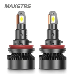 2x V3F Series H1 H4 H7 H8 H11 9006 9005 HB3 LED Headlight Bulbs Canbus 28000LM 130W MINI Size White LED High Low Beam With Fan