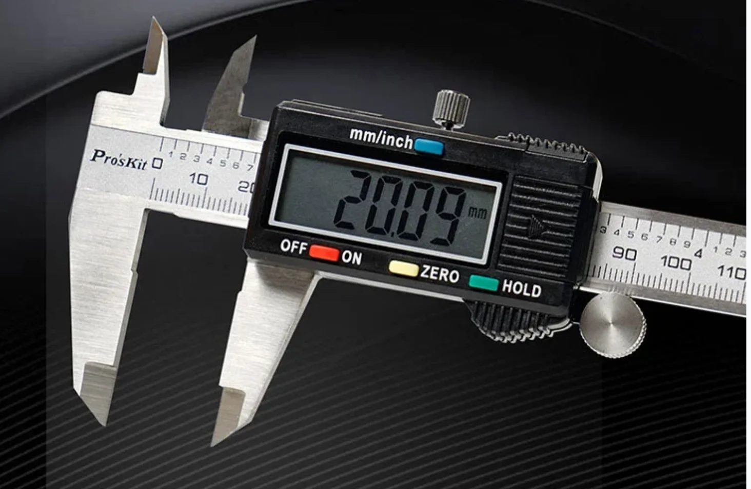 PD-151 Digital Vernier Caliper Stainless Steel 150mm Metric-Imperial Scale with Digital Display for Precision Measurement