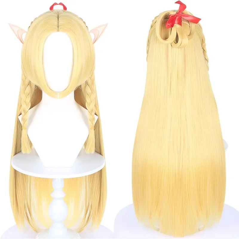 Dungeon Meshi Cosplay Marcille Farin Cosplay Fantasy Wig Costume Disguise For Women Adult School Uniform Halloween Carnival Suit