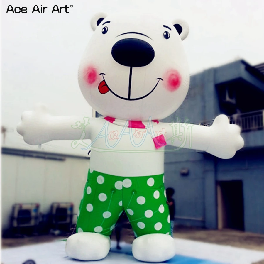 

Factory Price Cute 3mH Bear Cartoon Model With Free Air Blower For Outdoor Advertising Promotion Event Decoration For Sale