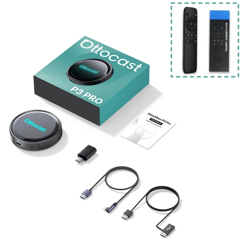 【未開封】OTTOCAST OttoAibox P3 Pro Amazon.com: Ottocast P3 Pro OttoAibox Smart AI Car Box with Voice