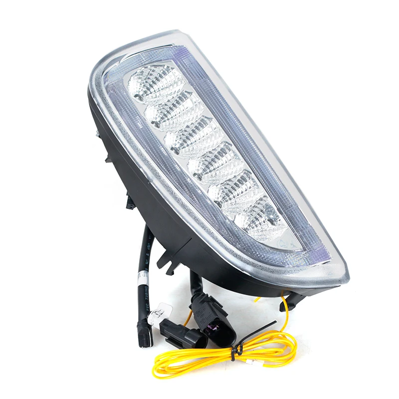 2 sztuk LED przedni zderzak DRL światła do jazdy dziennej włączony kierunkowskaz akcesoria samochodowe dla Porsche Cayenne 957 9PA 2006-2010 — zdjęcie 4