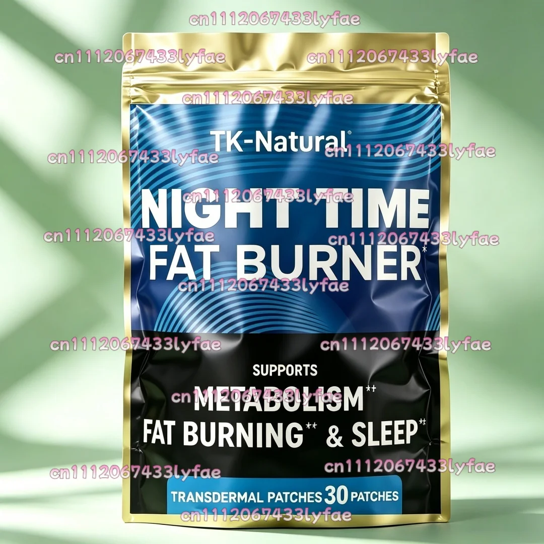 30 Parches Transdérmicos Quemagrasas Nocturnos para Apoyo en la Pérdida de Peso y Ayuda para Dormir, Supresor del Apetito, Bloqueador de Carbohidratos