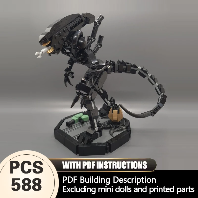 Creators Animal Series Model MOC Building Bricks Creature With Stand Modular Technology Gifts Holiday Assemble Toys Suit Display