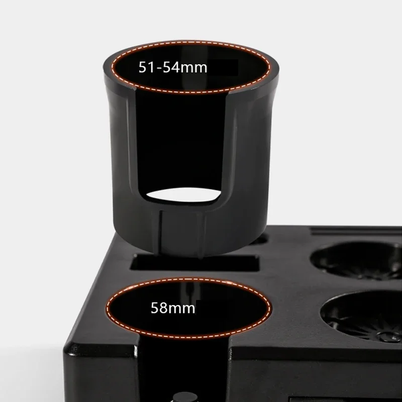 محطة دك القهوة لمرشحات القهوة 51/54/58 مللي متر حامل حامل العبث من درجة باريستا مع أداة ملحقات الإسبريسو حصيرة غير قابلة للانزلاق