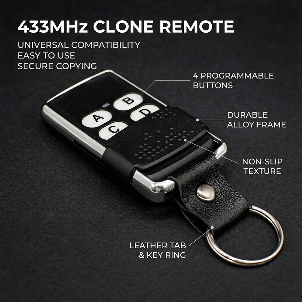 Universal 433MHz 433.92MHz Cloning Remote Control RF Fixed Code Duplicator Remote Controller Garage Door Remote Control 1-10pcs