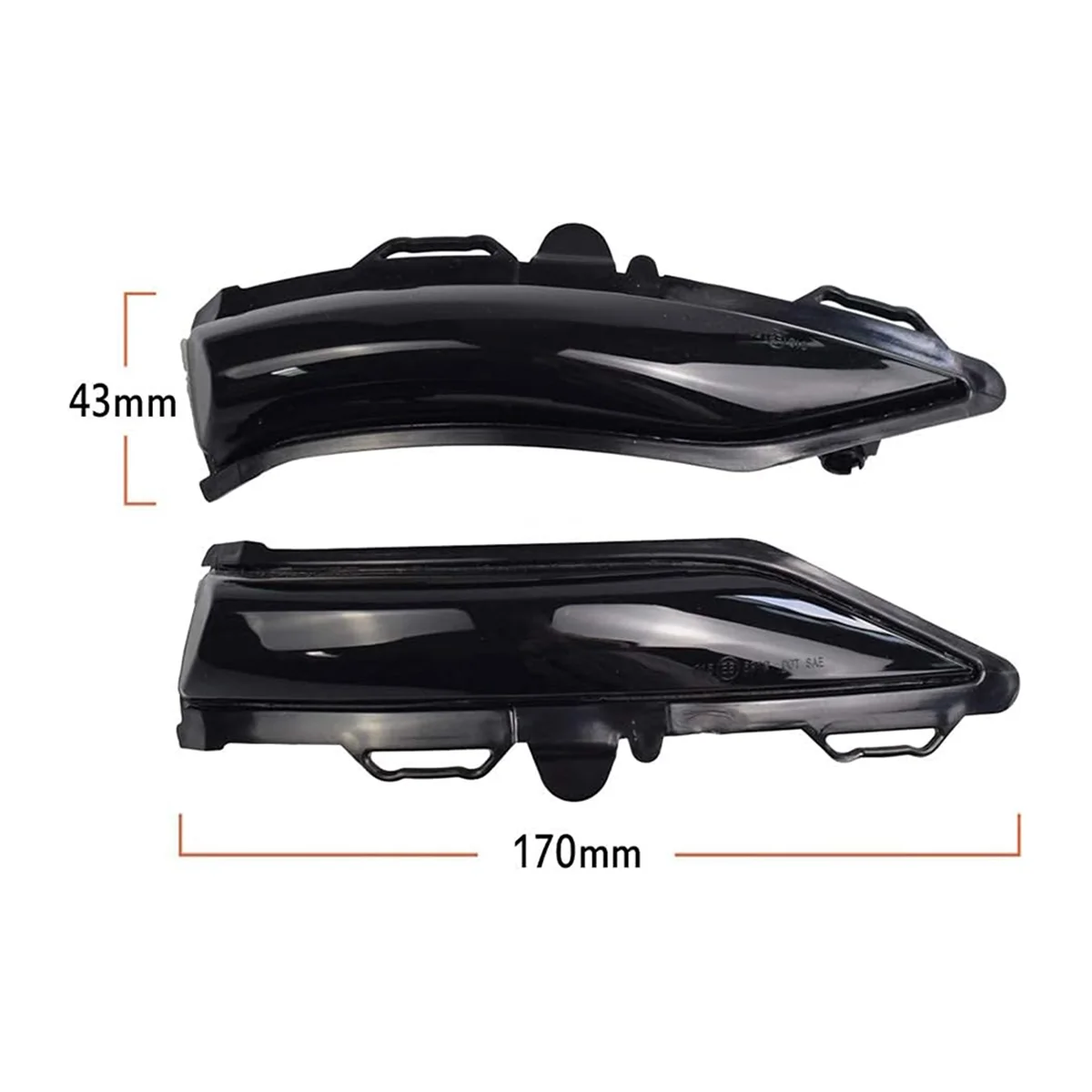 Car Side Rearview Mirror Light LED Turn Signal Lamp for FORD Fiesta MK8 2019+ Dynamic Blinker Indicator Light