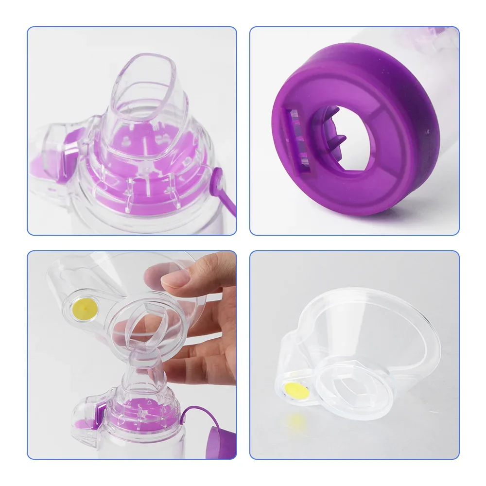 Inhaler Automizer Asthma Spacer Spacer Mist StorageTank Compressor Aerosol Cabin Nebulizer Tank and Mask Cup for Adult Child Pet