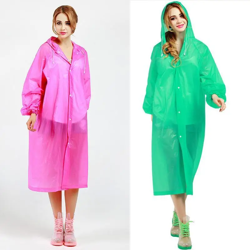 Hot Adult Raincoat Men Women Portable Waterproof Jacket Home Accessories Wind and Water Resistant Umbrella Rain Poncho Outdoor