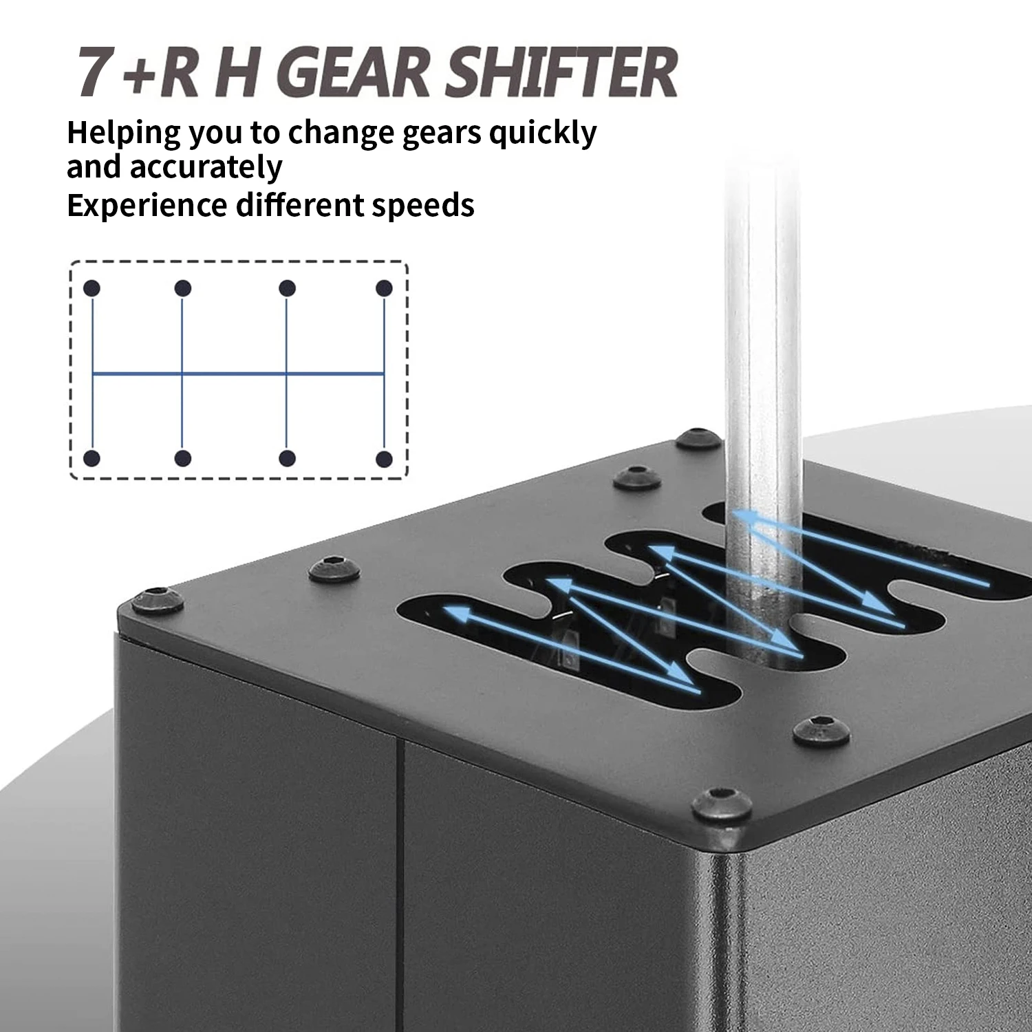 PC 7/8 Gear USB H Gear Shifter Suit For Logitech G27 G29 G25 G920 For Thrustmaster T300RS/GT Shift Knob For ETS2