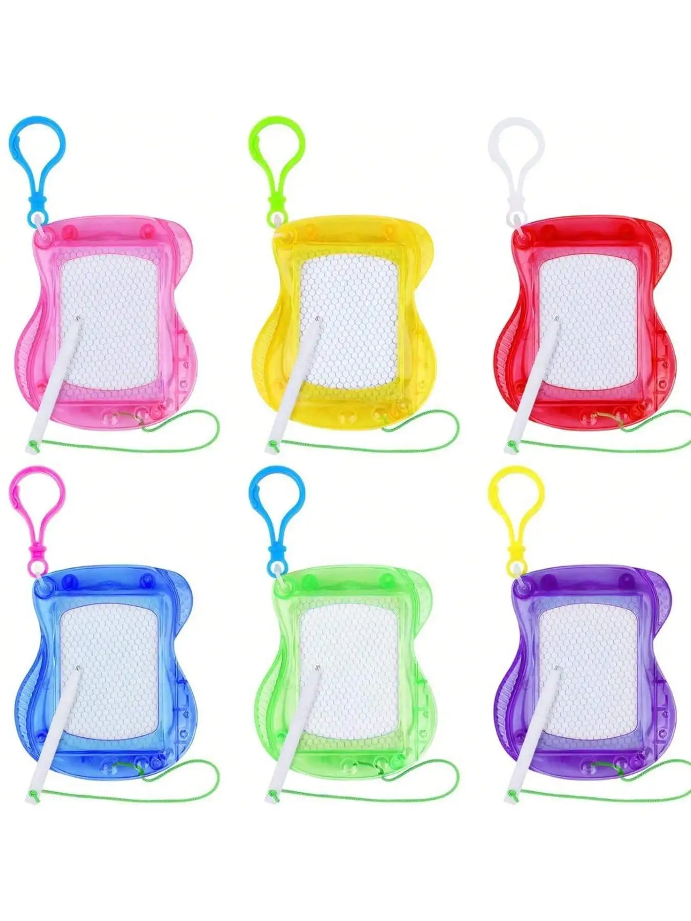Mini prancheta magnética, caderno para mochila e chaveiro, prancheta apagável para esboço doodle, presentes perfeitos para aniversário e festas, presentes de dia dos namorados, [Cor e estilo são aleatórios]