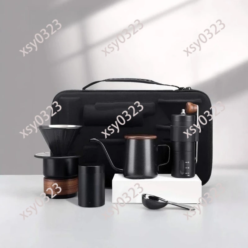 Portable Pour Over Coffee Set, Outdoor Travel Camping Coffee Equipment, Mini Hand Drip Coffee Tools Kit