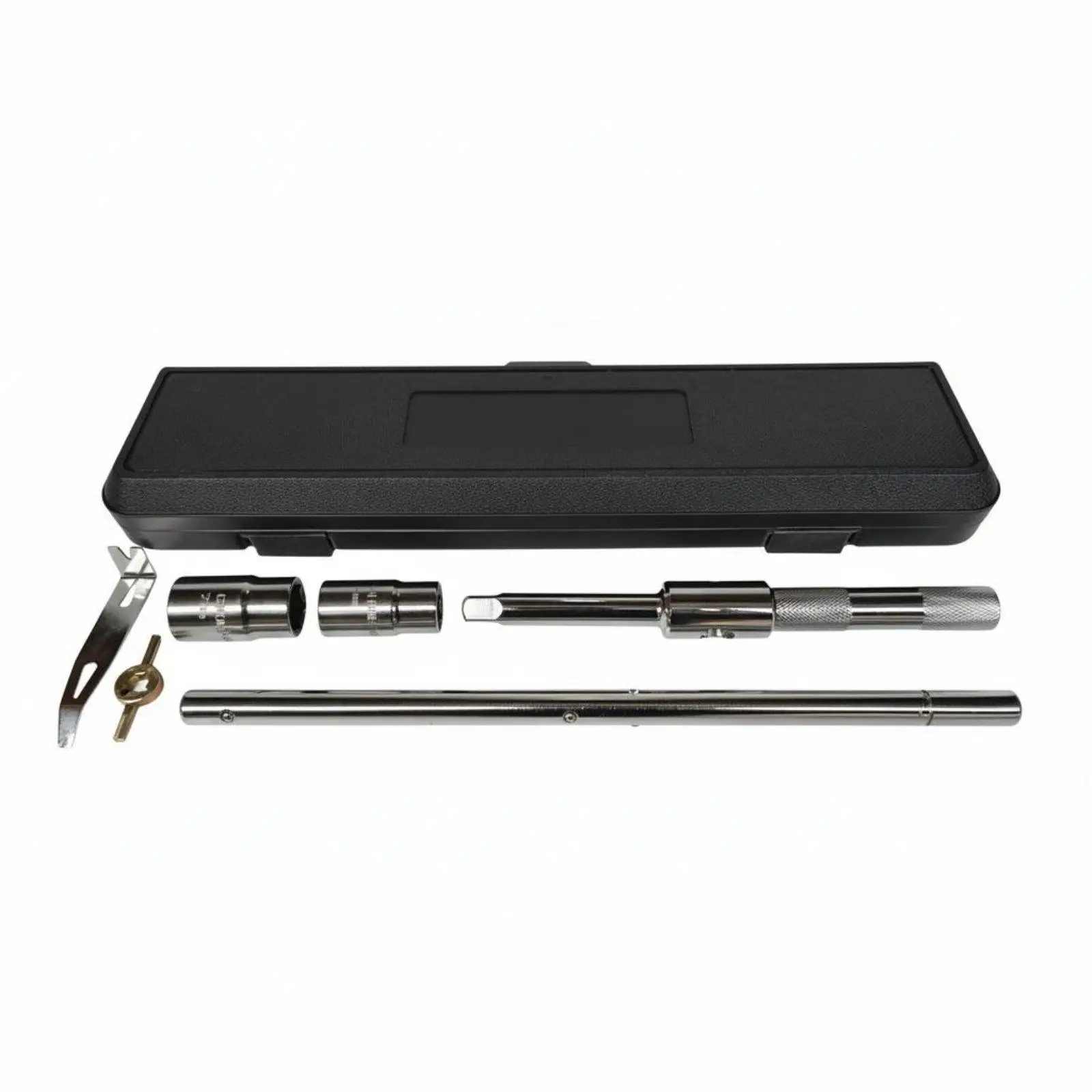 Extendable Cross Lug Wrench Set with Four Sockets for Car SUV Light Truck Tire Changing Tool