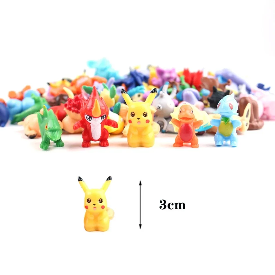 [Bestseller-Modell] 24-144 Stück Po-kemon Mini-Figuren Spielzeug 3-6cm Mini-Figurinen Modelle Desktop-Ornamente Trendige Anime-Kindergeschenke – Detail 3