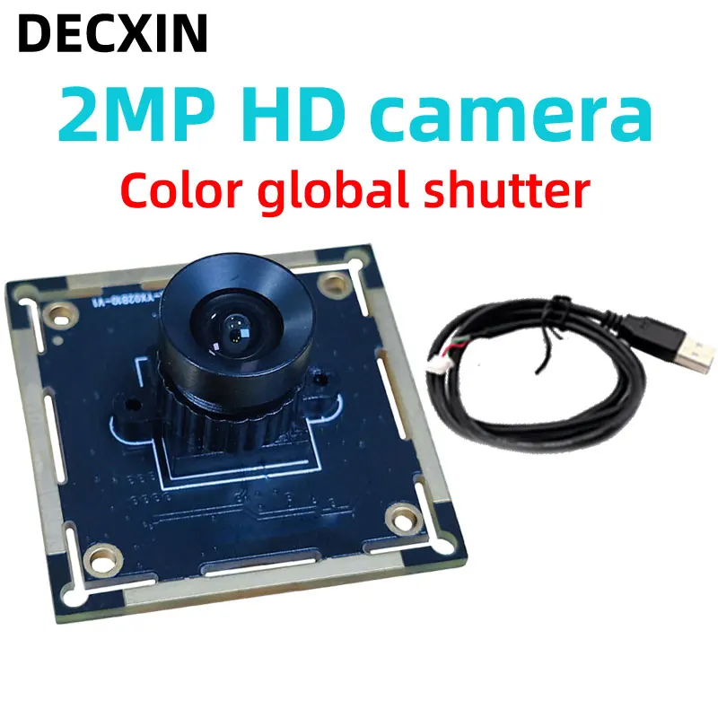 2MP  Global Shutter Module HD High-speed Color 60 Frames OG02B10 Chip USB2.0 Driver-free.
