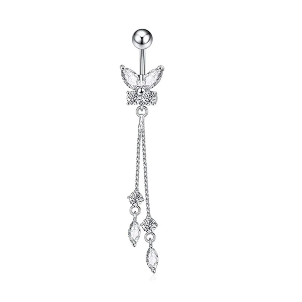 New Faux Fake Belly Rings Anti-allergy Clip on Umbilical Piercing Navel Ring Hoop Cartilage Belly Button Ring Body