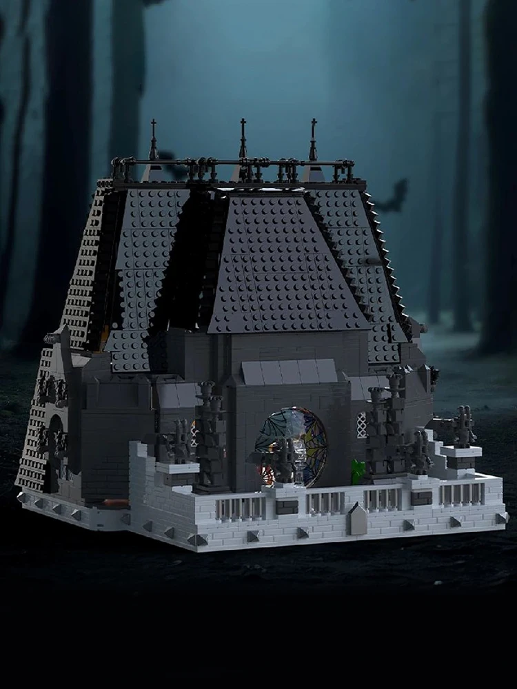  Film Vampierhuis Film Bouwstenen Set Film Architectuur Assemblagemodel Stenen Bureaudecoratie Creatieve Cadeaus voor Volwassenen - afbeelding 2