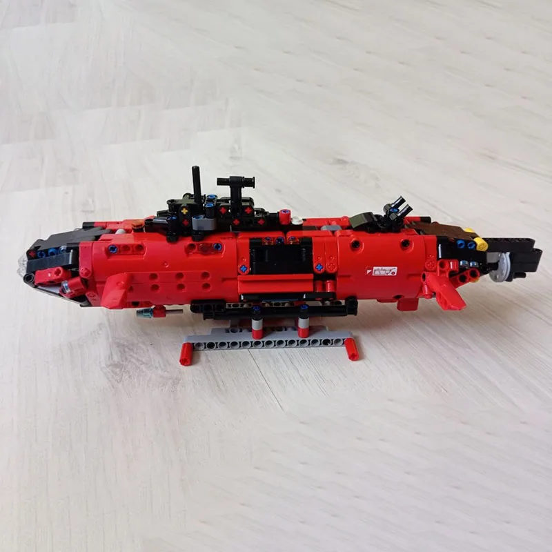 Moc قوالب بناء وحدات سيارة النقل التقنية 42098 تكنولوجيا الغواصة كتلة عيد الميلاد لتقوم بها بنفسك لعبة هدية البناء #4