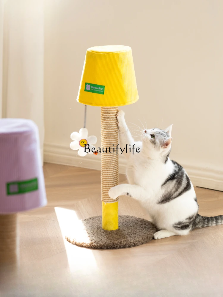 Scratching Pole Hemp Rope Scratching Board Small Cat Climber Frame Non-Covering Cat Pillar Cat Climber Column Toy Rack