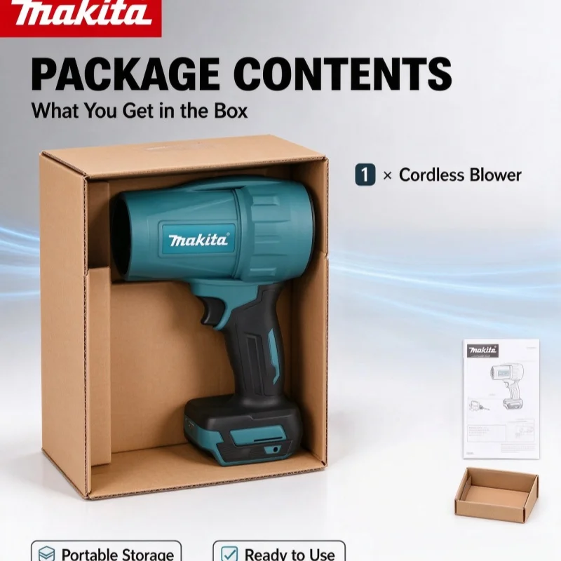 Makita Battery, For High Power Electric Blower Fast Drying For Car Washing Water Removal Surface Cleaning Portable Power Tools