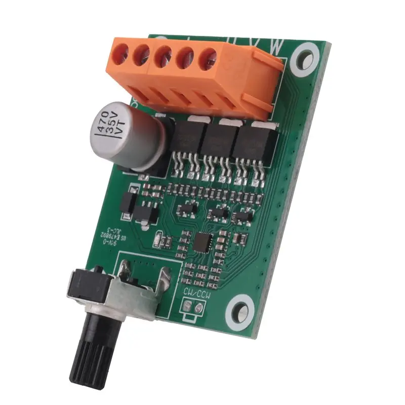 AY14 -Brushless DC Motor Driver Controller Board 6V 12V 24V CD Drive Fan Motor Governor DIY Motor Controller Accessories