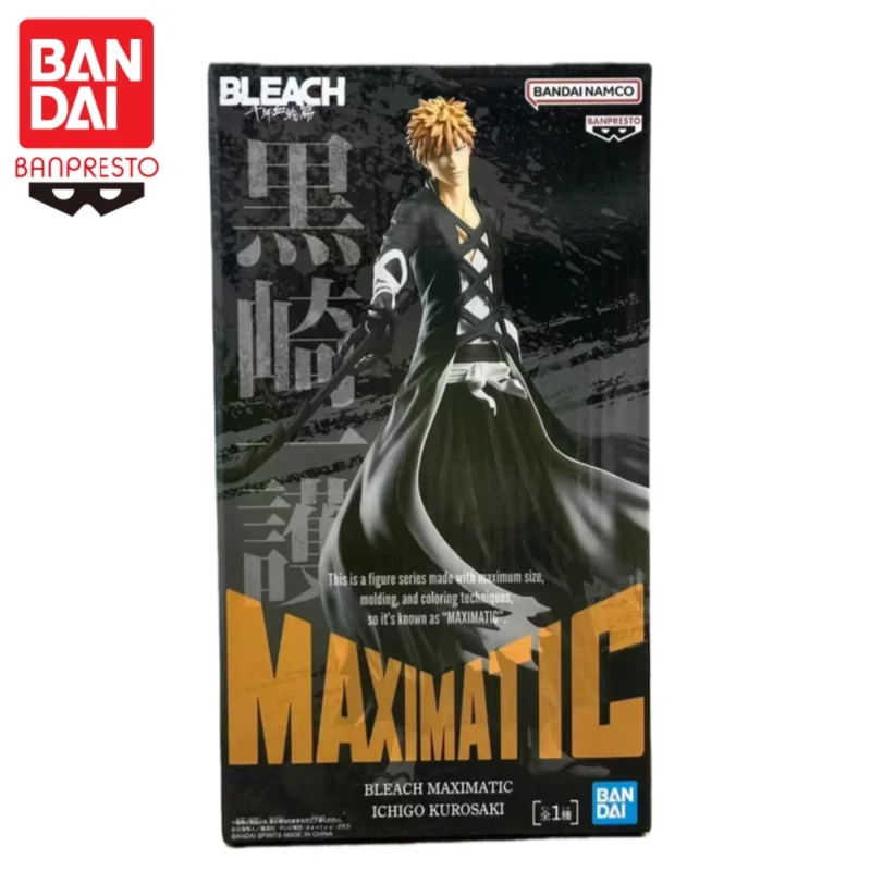 

In Stock 100% Original Bandai Banpresto Bleach Maximatic Kurosaki Ichigo PVC Statue Collection Model Toys for Children Gifts