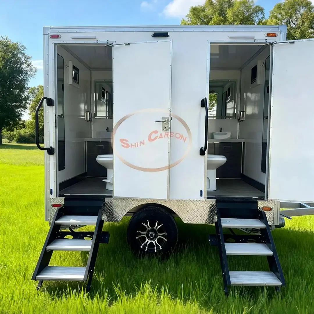 Mobile Toilet for Outdoor Temporary Use Easy to Install Environmental Public Toilet for Construction Site Working Bathroom
