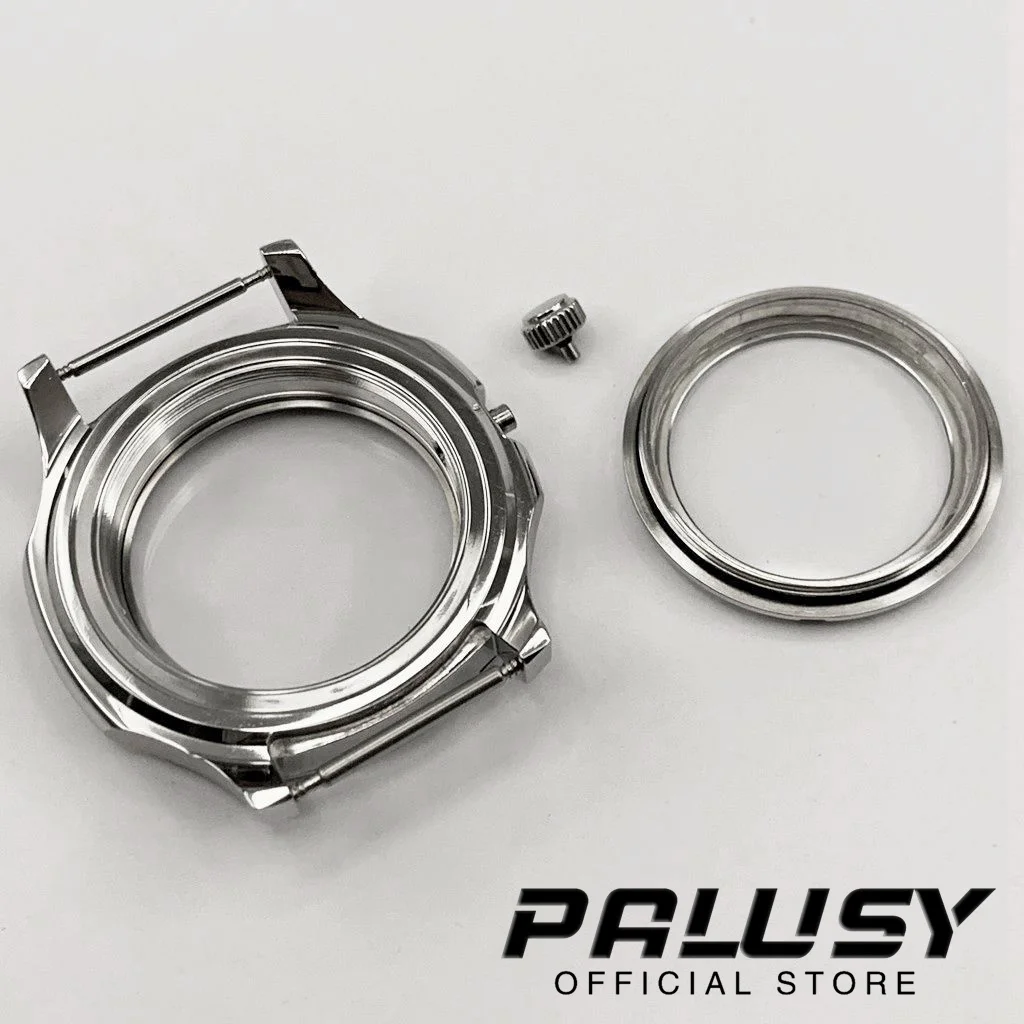 42 мм Серебряное сапфировое стекло, часы из нержавеющей стали, модель NH35 NH36 4R35 4R36 NH34 NH38 NH39, механизм