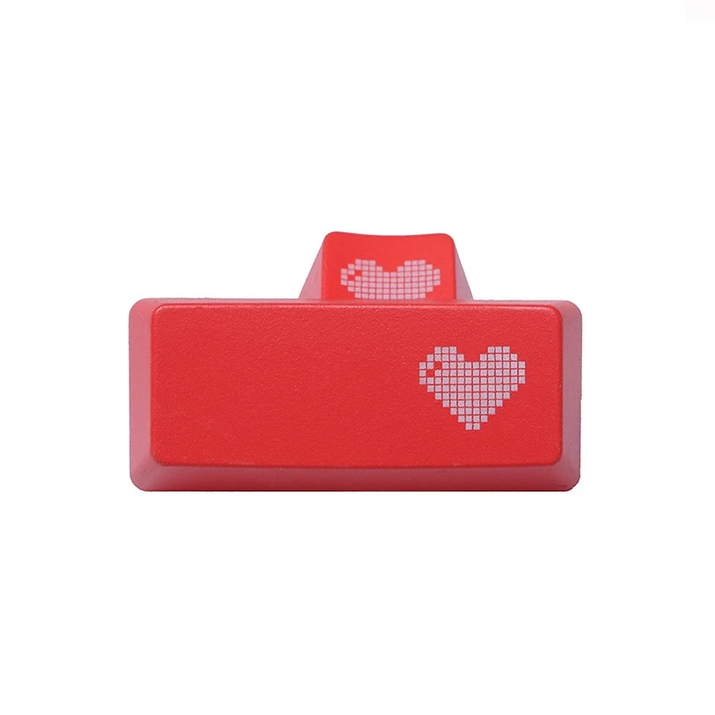 ESC Keycap Enter Key Red Pixel Heart R1 R2 R3 R4 ABS OEM Height Backlight Through Mechanical Keyboard Custom GK61 Anne Pro 2