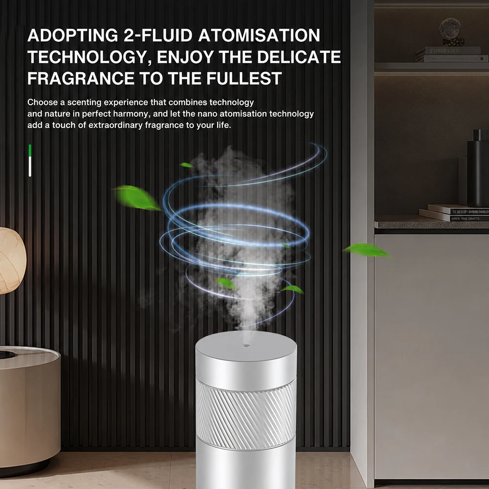 TEABLUM 200m³ Smart Electric Smell Distributor Fragrance Diffuser Waterless Scent Diffuser Essential Oil Diffuser Large Room - view 2