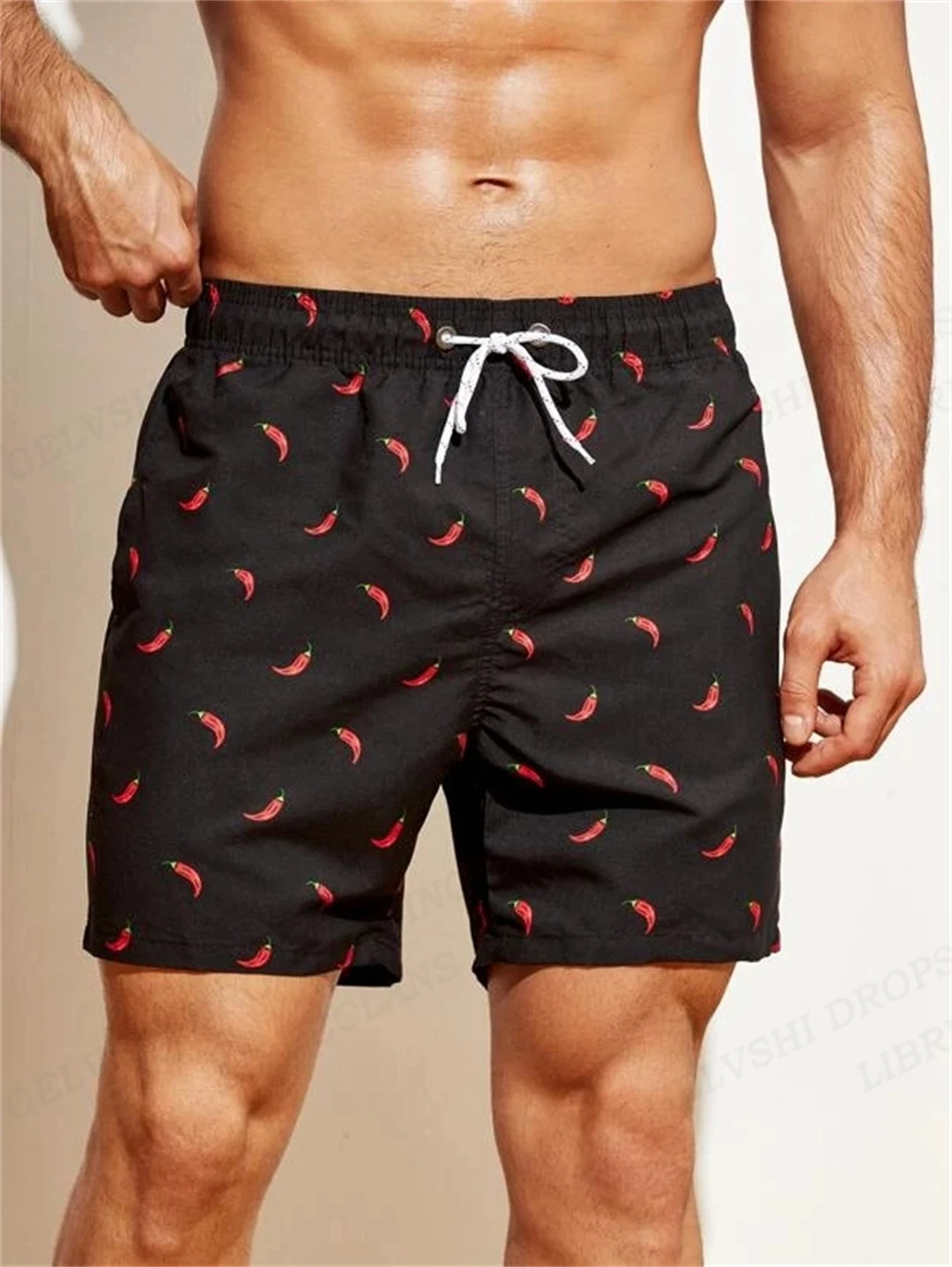 Tropical Fruits 3d Print Summer Men\'s Shorts Quick Dry Swimming Shorts Oversized Casual Beach Pants Fashion Trend Men Clothing