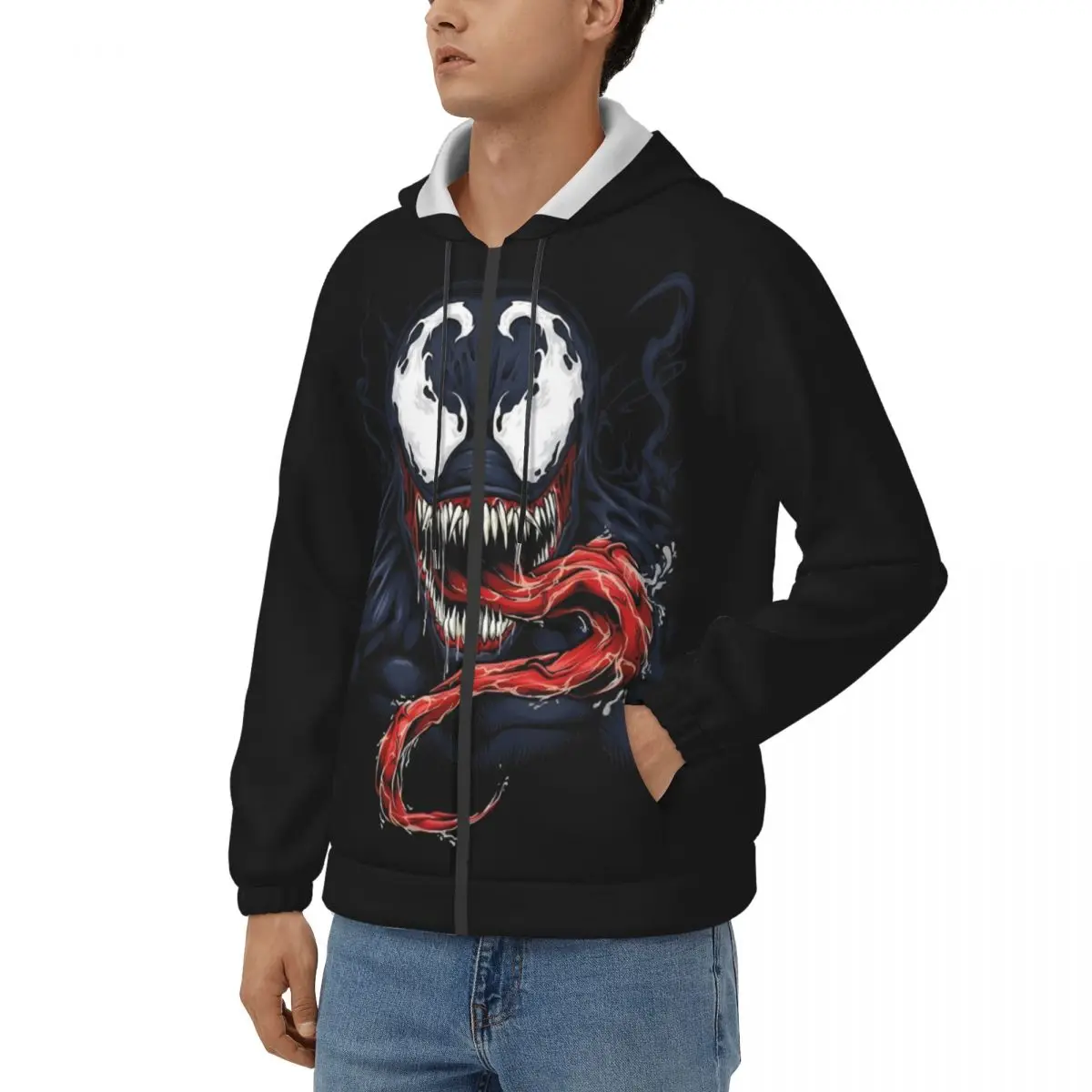 

Cool Men's Hoodie Marvel Venom Film Clothing Funny Hoodies Winter