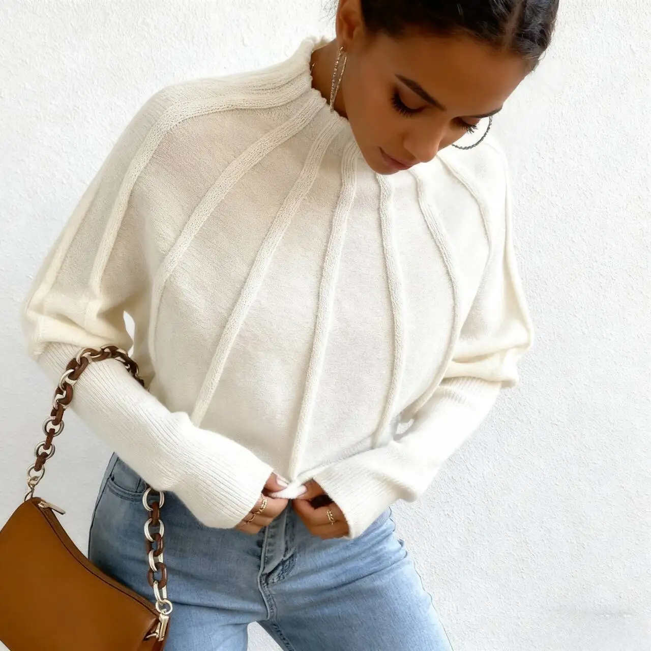 

Свитера Джемперы Пуловеры Женская одежда 2000-х годов Y2K Тренажерный зал Бизнес-край Концертный фестиваль Ежедневная рок-группа Альтернатива Панк Гранж