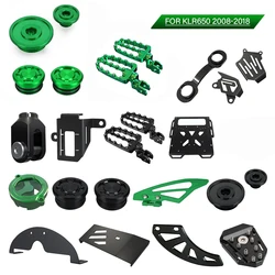 For Kawasaki KLR650 KLR 650 2008-2018 CNC Chain Guide Guard Engine Timing Cover Radiator Grille Cover Guard Protection Protetor
