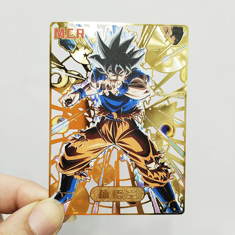 Anime Dragon Ball DIY Rare Metal Refractive Flash Cards Beerus Piccolo Piccolo Toys for boys Collectible Cards Birthday Gifts