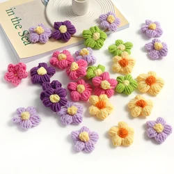 10/20Pcs Artificial Flowers 4cm Silk Fake Flowers for DIY Clothes Hat Craft Sewing Patches Headwear Hair Clips Decor Accessories